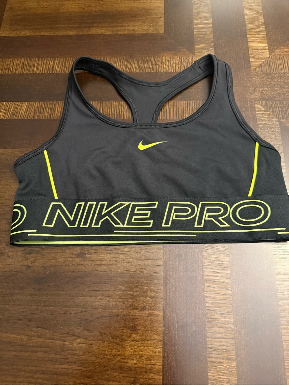 Nike Pro Women's Black & Volt Sports Bra